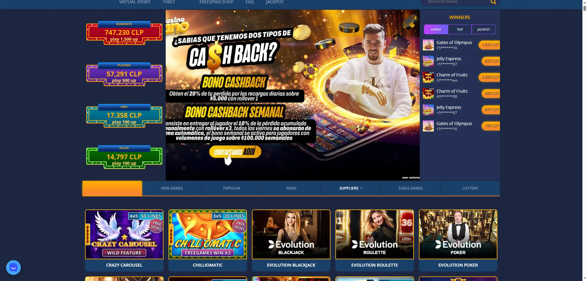 Soporte al cliente Nano Casino Chile chat email FAQ